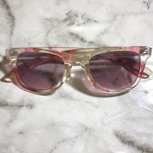 Clear flower sunglasses